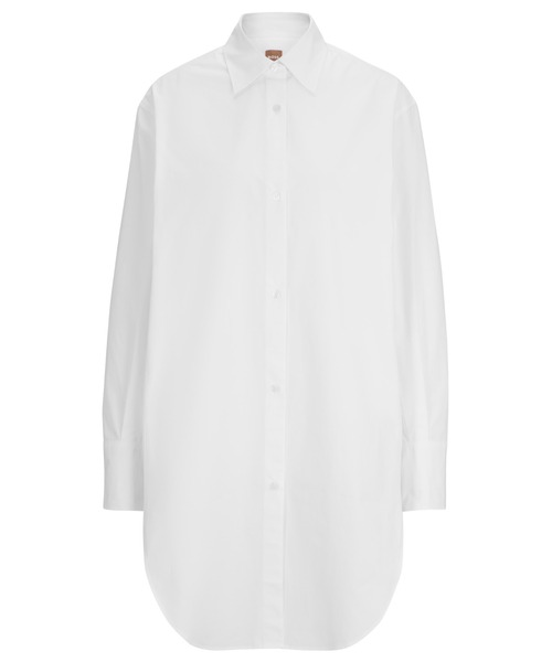 BOSS(ボス)の「ポイントカラー コットンポプリン ロング ブラウス(シャツ/ブラウス・レディース・ブラック/ホワイト・34/36/38/32/40)」の11枚目の写真