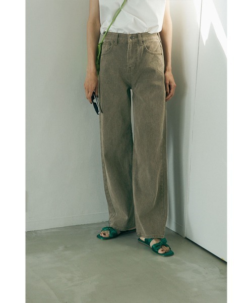 marjour（マージュール）の「NUANCE MOCHA DENIM（デニムパンツ・レディース・モカ・S/M）」の2枚目の写真