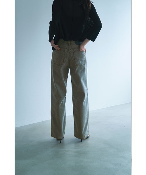 marjour（マージュール）の「NUANCE MOCHA DENIM（デニムパンツ・レディース・モカ・S/M）」の6枚目の写真