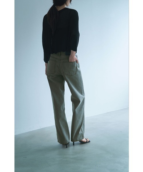 marjour（マージュール）の「NUANCE MOCHA DENIM（デニムパンツ・レディース・モカ・S/M）」の7枚目の写真