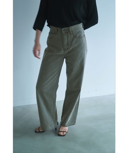 marjour（マージュール）の「NUANCE MOCHA DENIM（デニムパンツ・レディース・モカ・S/M）」の8枚目の写真