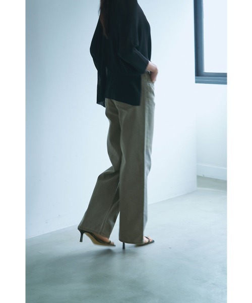 marjour（マージュール）の「NUANCE MOCHA DENIM（デニムパンツ・レディース・モカ・S/M）」の11枚目の写真
