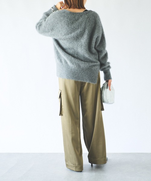 RIVE DROITE（リヴドロワ）の「ファーヤーンカーディガン（カーディガン/ボレロ・レディース・ブルー/グレー/グレー系その他・FREE）」の15枚目の写真