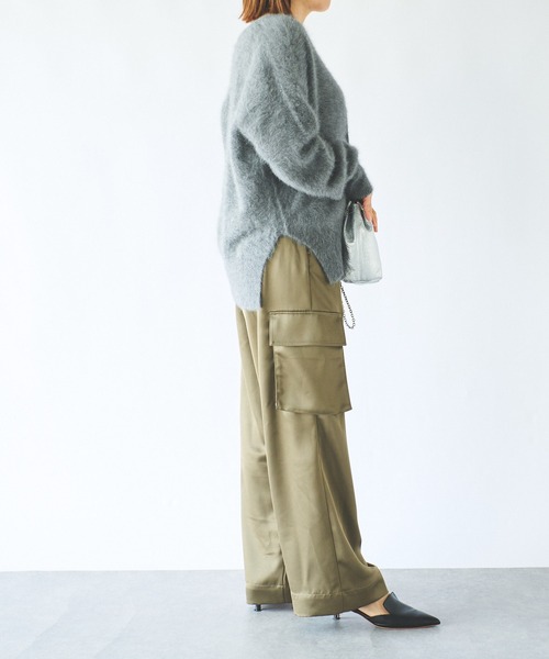 RIVE DROITE（リヴドロワ）の「ファーヤーンカーディガン（カーディガン/ボレロ・レディース・ブルー/グレー/グレー系その他・FREE）」の14枚目の写真