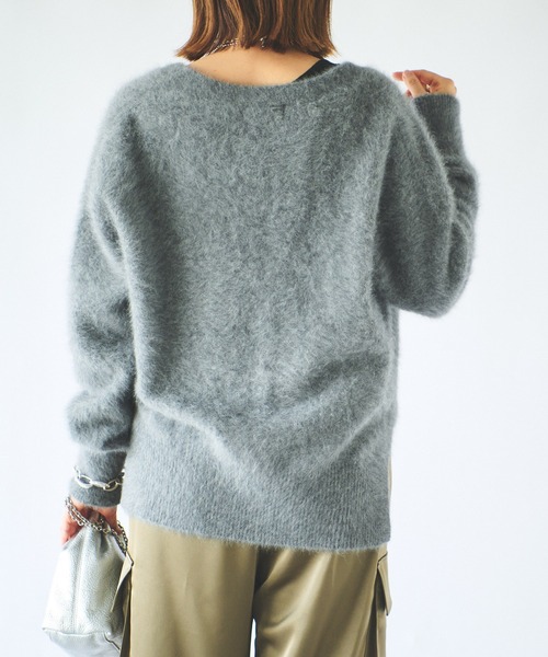 RIVE DROITE（リヴドロワ）の「ファーヤーンカーディガン（カーディガン/ボレロ・レディース・ブルー/グレー/グレー系その他・FREE）」の12枚目の写真