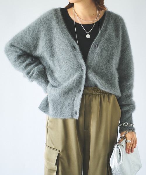 RIVE DROITE（リヴドロワ）の「ファーヤーンカーディガン