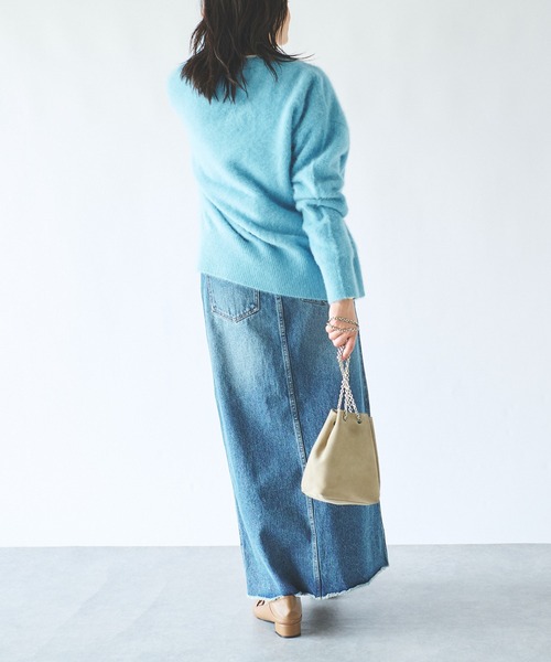 RIVE DROITE（リヴドロワ）の「ファーヤーンカーディガン（カーディガン/ボレロ・レディース・ブルー/グレー/グレー系その他・FREE）」の21枚目の写真