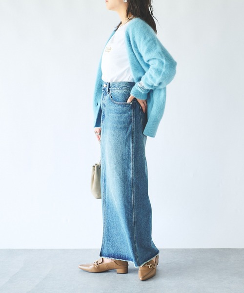 RIVE DROITE（リヴドロワ）の「ファーヤーンカーディガン（カーディガン/ボレロ・レディース・ブルー/グレー/グレー系その他・FREE）」の20枚目の写真