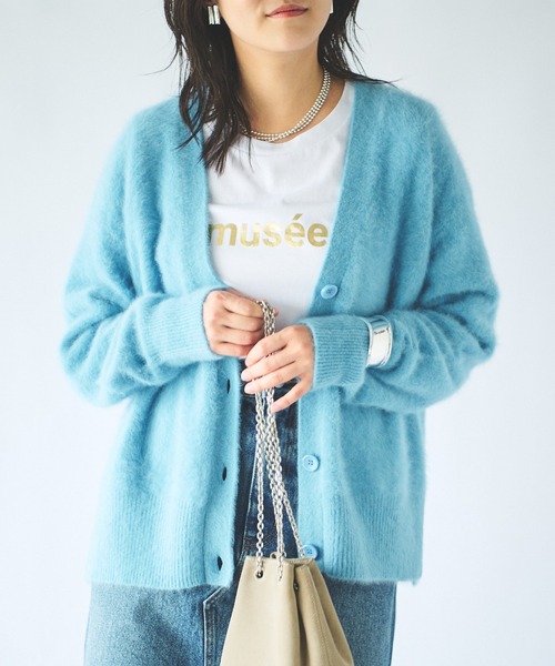 RIVE DROITE（リヴドロワ）の「ファーヤーンカーディガン（カーディガン/ボレロ・レディース・ブルー/グレー/グレー系その他・FREE）」の16枚目の写真
