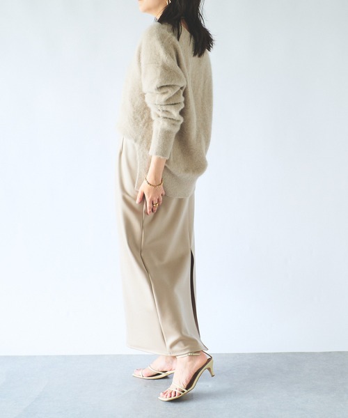 RIVE DROITE（リヴドロワ）の「ファーヤーンカーディガン（カーディガン/ボレロ・レディース・ブルー/グレー/グレー系その他・FREE）」の8枚目の写真