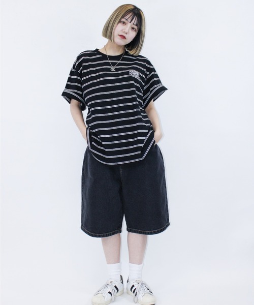 centimeter（センチメーター）の「centimeter wide denim half pants（デニムパンツ・メンズ・インディゴブルー/ブラック/ライトブルー・MEDIUM/LARGE/X-LARGE）」の4枚目の写真