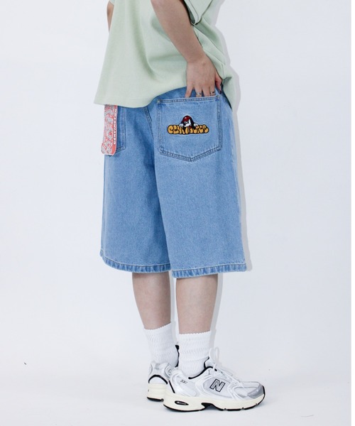 centimeter（センチメーター）の「centimeter wide denim half pants（デニムパンツ・メンズ・インディゴブルー/ブラック/ライトブルー・MEDIUM/LARGE/X-LARGE）」の6枚目の写真