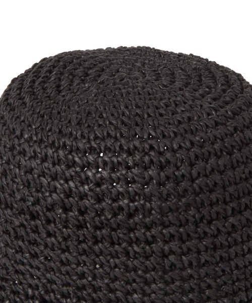 saloon（サルーン）の「SALOON(サルーン)/細編みバケットハット（ハット・レディース・アイボリー/ブラック/ベージュ・FREE）」の6枚目の写真