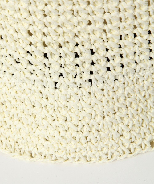 saloon（サルーン）の「SALOON(サルーン)/細編みバケットハット（ハット・レディース・アイボリー/ブラック/ベージュ・FREE）」の8枚目の写真