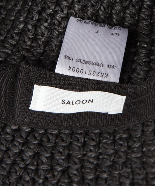 saloon（サルーン）の「SALOON(サルーン)/細編みバケットハット（ハット・レディース・アイボリー/ブラック/ベージュ・FREE）」の11枚目の写真