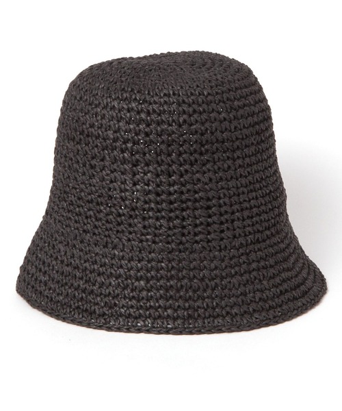 saloon（サルーン）の「SALOON(サルーン)/細編みバケットハット（ハット・レディース・アイボリー/ブラック/ベージュ・FREE）」の14枚目の写真