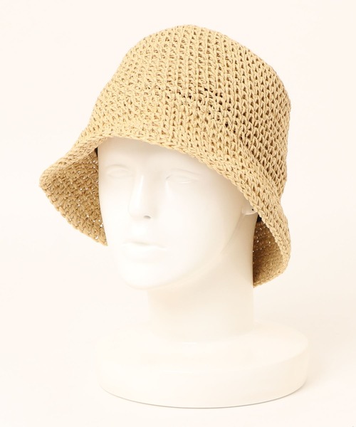 saloon（サルーン）の「SALOON(サルーン)/細編みバケットハット（ハット・レディース・アイボリー/ブラック/ベージュ・FREE）」の17枚目の写真