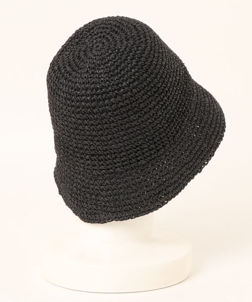 saloon（サルーン）の「SALOON(サルーン)/細編みバケットハット（ハット・レディース・アイボリー/ブラック/ベージュ・FREE）」の18枚目の写真