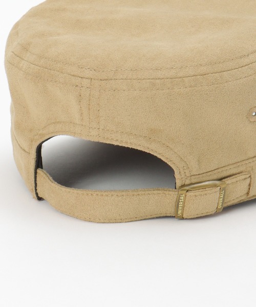UNIVERSAL OVERALL（ユニバーサルオーバーオール）の「UNIVERSAL OVERALL フェイクスウェードワークキャップ（キャップ・メンズ・ベージュ/ブラック/オリーブ・FREE）」の8枚目の写真