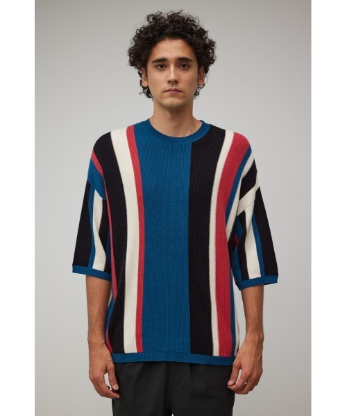 AZUL by moussy（アズールバイマウジー）の「MULTI COLOR GARTER KNIT/マルチカラーガーターニット（ニット/セーター・メンズ・ブラウン系その他/ブルー系その他3・LARGE/MEDIUM）」の15枚目の写真