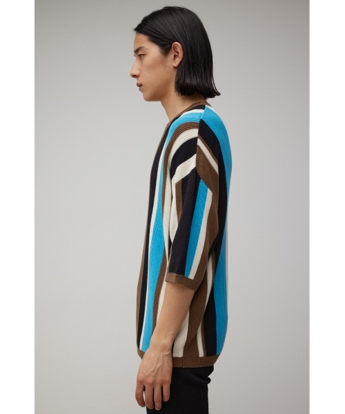 AZUL by moussy（アズールバイマウジー）の「MULTI COLOR GARTER KNIT/マルチカラーガーターニット（ニット/セーター・メンズ・ブラウン系その他/ブルー系その他3・LARGE/MEDIUM）」の7枚目の写真
