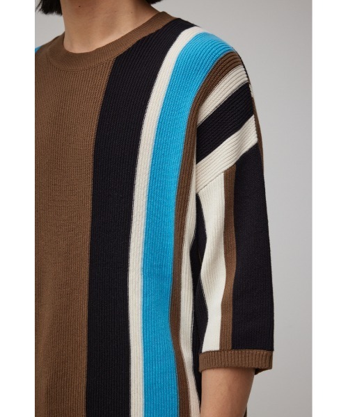 AZUL by moussy（アズールバイマウジー）の「MULTI COLOR GARTER KNIT/マルチカラーガーターニット（ニット/セーター・メンズ・ブラウン系その他/ブルー系その他3・LARGE/MEDIUM）」の10枚目の写真