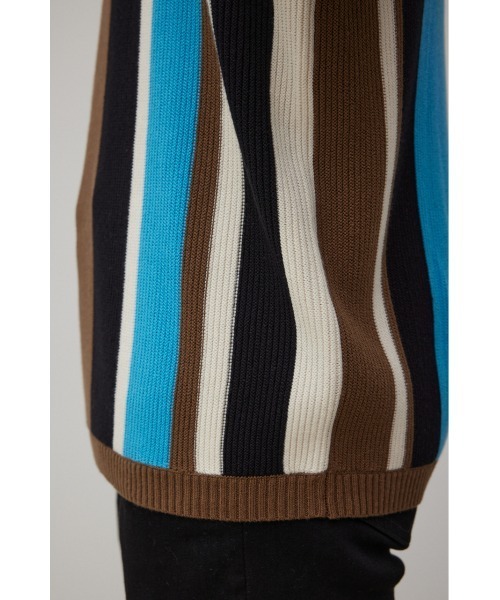 AZUL by moussy（アズールバイマウジー）の「MULTI COLOR GARTER KNIT/マルチカラーガーターニット（ニット/セーター・メンズ・ブラウン系その他/ブルー系その他3・LARGE/MEDIUM）」の11枚目の写真