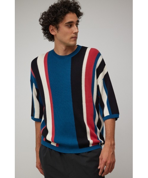 AZUL by moussy（アズールバイマウジー）の「MULTI COLOR GARTER KNIT/マルチカラーガーターニット（ニット/セーター・メンズ・ブラウン系その他/ブルー系その他3・LARGE/MEDIUM）」の12枚目の写真