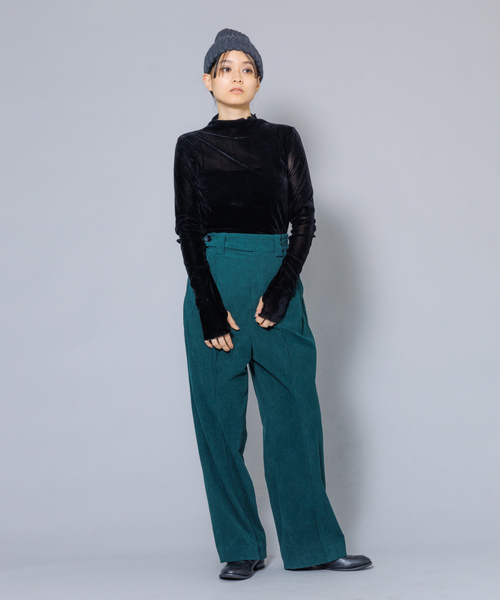 NOMINE(ノミネ)の「【miry dcera】ベロアシースルーボトルネックカットソー(Tシャツ/カットソー・レディース・ブラック/ブラウン・フリー)」の13枚目の写真