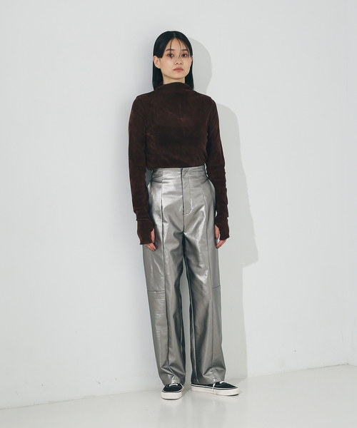 NOMINE(ノミネ)の「【miry dcera】ベロアシースルーボトルネックカットソー(Tシャツ/カットソー・レディース・ブラック/ブラウン・フリー)」の16枚目の写真