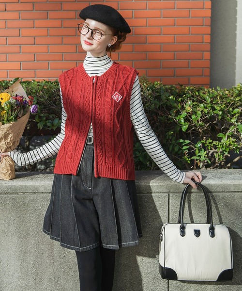 BONLECILL（ボンルシール）の「2wayアソート トラベルボストンバッグ／ショルダーバッグ（ボストンバッグ・レディース・ブラウン/アイボリー/ブラック/ベージュ系1・FREE）」の18枚目の写真