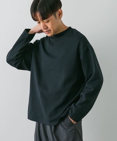 URBAN RESEARCH DOORS（アーバンリサーチドアーズ）の「『安井達郎×DOORS』モックネックロングスリーブTシャツ（Tシャツ/カットソー・メンズ・ホワイト/ネイビー・MEDIUM/LARGE）」の10枚目の写真