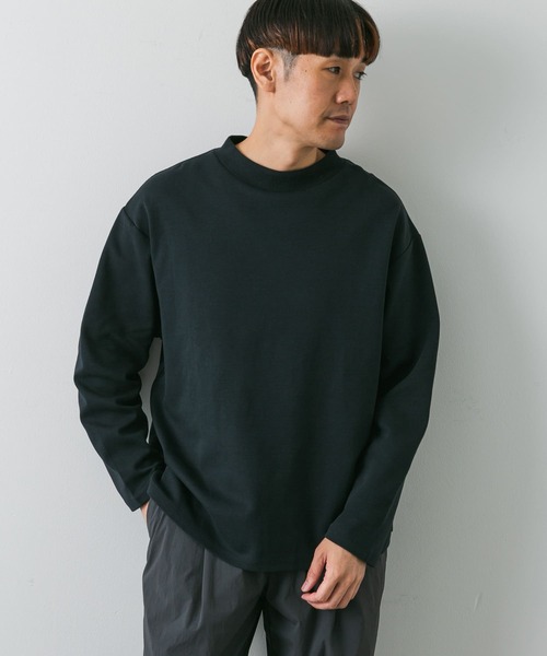 URBAN RESEARCH DOORS（アーバンリサーチドアーズ）の「『安井達郎×DOORS』モックネックロングスリーブTシャツ（Tシャツ/カットソー・メンズ・ホワイト/ネイビー・MEDIUM/LARGE）」の11枚目の写真