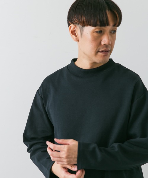 URBAN RESEARCH DOORS（アーバンリサーチドアーズ）の「『安井達郎×DOORS』モックネックロングスリーブTシャツ（Tシャツ/カットソー・メンズ・ホワイト/ネイビー・MEDIUM/LARGE）」の12枚目の写真