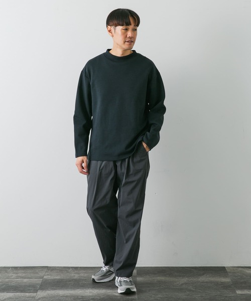 URBAN RESEARCH DOORS（アーバンリサーチドアーズ）の「『安井達郎×DOORS』モックネックロングスリーブTシャツ（Tシャツ/カットソー・メンズ・ホワイト/ネイビー・MEDIUM/LARGE）」の14枚目の写真