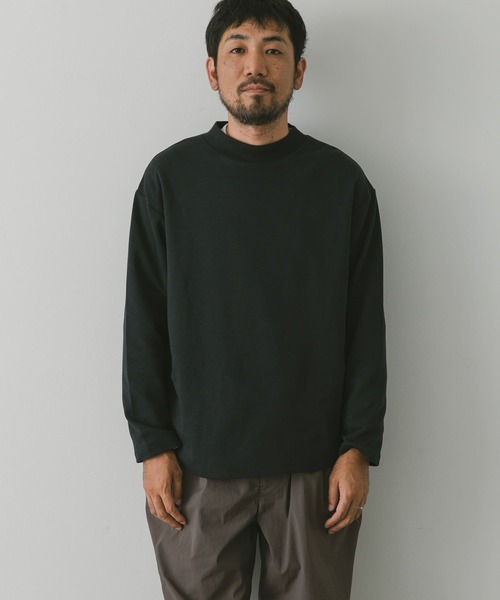 URBAN RESEARCH DOORS（アーバンリサーチドアーズ）の「『安井達郎×DOORS』モックネックロングスリーブTシャツ（Tシャツ/カットソー・メンズ・ホワイト/ネイビー・MEDIUM/LARGE）」の18枚目の写真