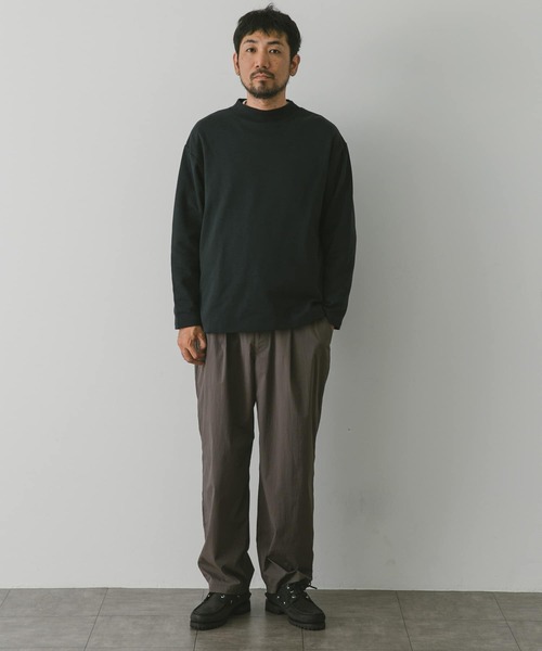 ふくろう　2点おまとめ　モックネック・ロングパンツ LIFiLL リフィル コットニー 天竺 モックネック ロングスリーブ