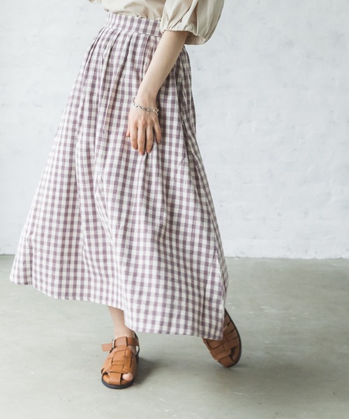 pairmanon（ペアマノン）の「【ママサイズ】総柄ロングスカート（スカート・レディース・ブラウン系その他/グリーン系その他/ブルー系その他3/パープル系その他2/グレー系その他/ベージュ系その他3/ベージュ系その他4/グリーン系その他4/グリーン系その他3・FREE）」の9枚目の写真