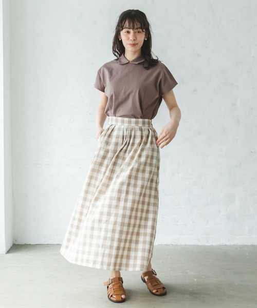 pairmanon（ペアマノン）の「【ママサイズ】総柄ロングスカート（スカート・レディース・ブラウン系その他/グリーン系その他/ブルー系その他3/パープル系その他2/グレー系その他/ベージュ系その他3/ベージュ系その他4/グリーン系その他4/グリーン系その他3・FREE）」の11枚目の写真