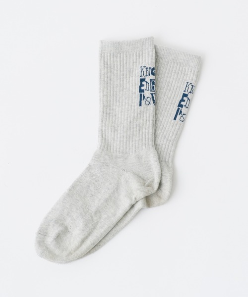 WHIMSIC(ウィムジック)の「【UNISEX】ヒールロゴソックス(ソックス/靴下・メンズ・グレー/オリーブ/チャコールグレー・FREE)」の4枚目の写真
