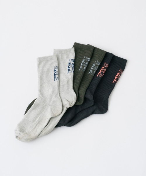 WHIMSIC(ウィムジック)の「【UNISEX】ヒールロゴソックス(ソックス/靴下・メンズ・グレー/オリーブ/チャコールグレー・FREE)」の10枚目の写真