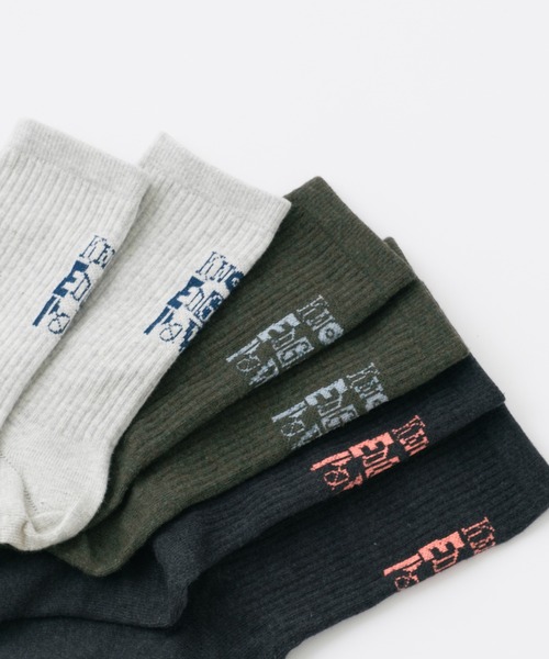 WHIMSIC(ウィムジック)の「【UNISEX】ヒールロゴソックス(ソックス/靴下・メンズ・グレー/オリーブ/チャコールグレー・FREE)」の11枚目の写真