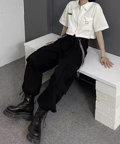 .KOM(ドットコム)の「『.KOM/ドットケーオーエム』チェーン付きカーゴパンツ【Y】【CN】(カーゴパンツ・メンズ・ブラック・FREE)」の8枚目の写真