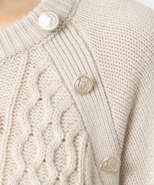 grove（グローブ）の「◆サイドプリーツケーブルニットワンピース（ワンピース・レディース・アイボリー/グレー系その他/ボルドー/ライトグレー・03/02/04/01/05）」の21枚目の写真