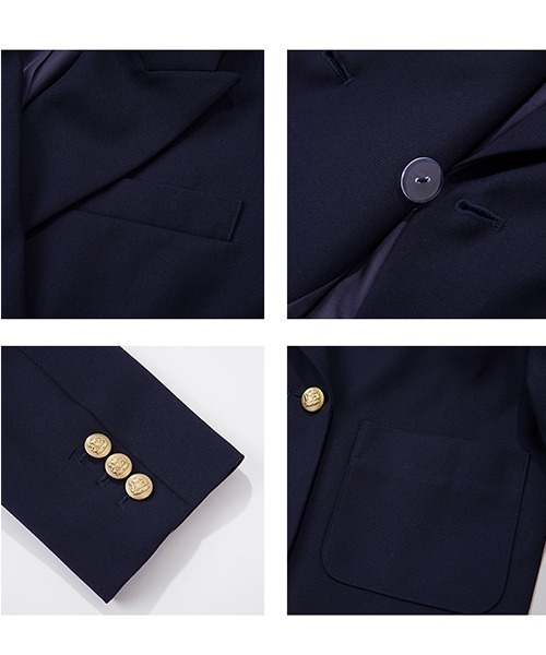 Fano Studios（ファノ ストゥディオズ）の「テーラードダブルブレストショートジャケット FQ23T041【Fano Studios】（テーラードジャケット・レディース・ネイビー・M/S/L）」の12枚目の写真