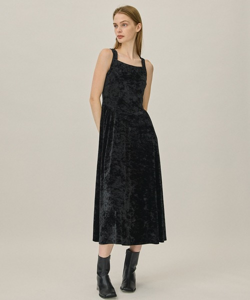 PUBLIC TOKYO（パブリックトウキョウ）の「シュリンクボレロベロアドレス（ワンピース・レディース・ブラック/ネイビー・FREE）」の11枚目の写真