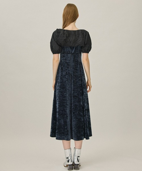 PUBLIC TOKYO（パブリックトウキョウ）の「シュリンクボレロベロアドレス（ワンピース・レディース・ブラック/ネイビー・FREE）」の15枚目の写真