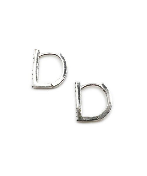 THEATER(シアター)の「THEATER シアター Dシェイブラインストーンシルバークリッカーピアス(ピアス(両耳用)・レディース・ゴールド/シルバー・FREE)」の5枚目の写真