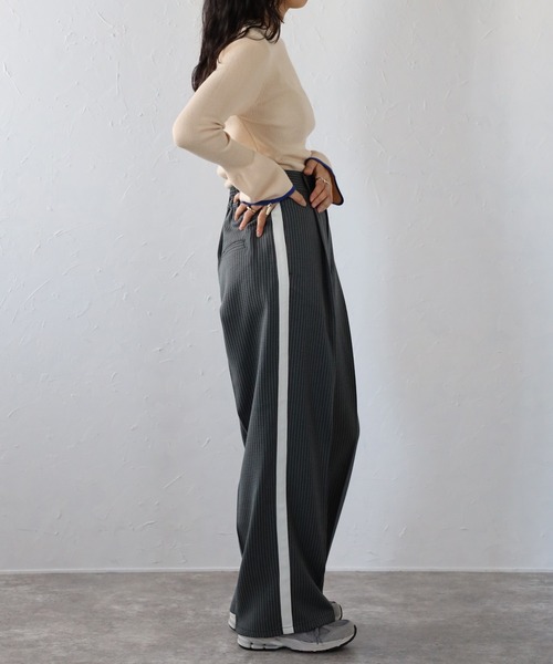 【AUBREY】サイドラインラメパンツ - FREE / ブラック　新品未使用 しまむら - 最終値下げしまむらpen サイドラインラメパンツの