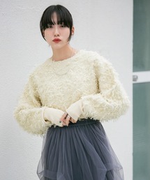 KBF | 2WAYフリンジカーディガン(カーディガン/ボレロ)